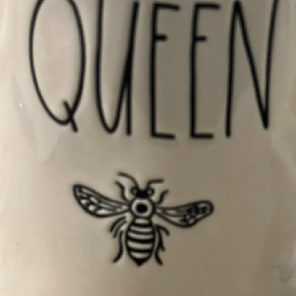 Rae Dunn “Queen Bee” Artisan Collection Canister with Yellow Handled Lid